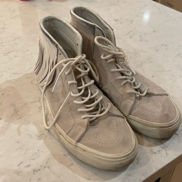 vans fringe high tops